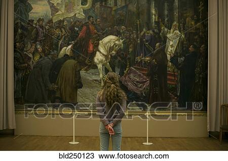 Caucasian teenage girl admiring painting in museum View Large Photo Image Stock Image - Caucasian teenage girl admiring painting in museum. Fotosearch
