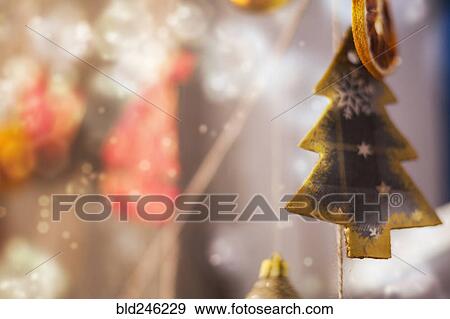 Stock Photo - Close up of Christmas tree ornament. Fotosearch