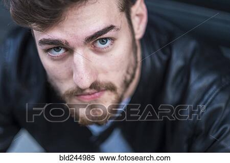 Close up of face of Caucasian man View Large Photo Image Stock Photography - Close up of face of Caucasian man. Fotosearch