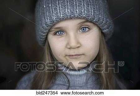 Close up of girl wearing hat View Large Photo Image Picture - Close up of girl wearing hat. Fotosearch