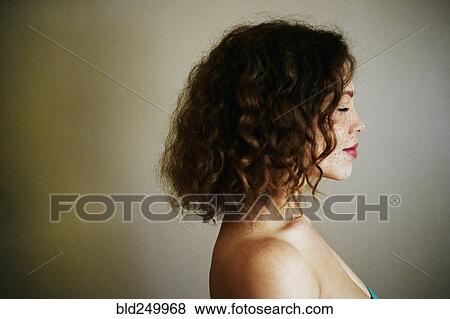 Close up profile of Mixed Race woman View Large Photo Image Stock Photo - Close up profile of Mixed Race woman. Fotosearch