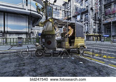 Cyborg driving woman in auto rickshaw View Large Photo Image Stock Image - Cyborg driving woman in auto rickshaw. Fotosearch