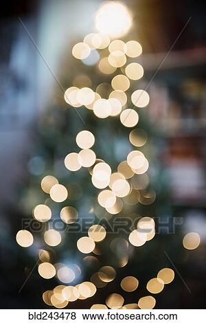 Defocused lights on Christmas tree View Large Photo Image Stock Photo - Defocused lights on Christmas tree. Fotosearch