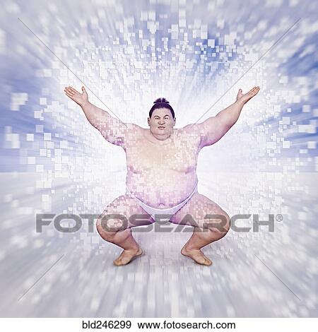 Energy flowing from sumo wrestler View Large Photo Image Stock Photo - Energy flowing from sumo wrestler. Fotosearch