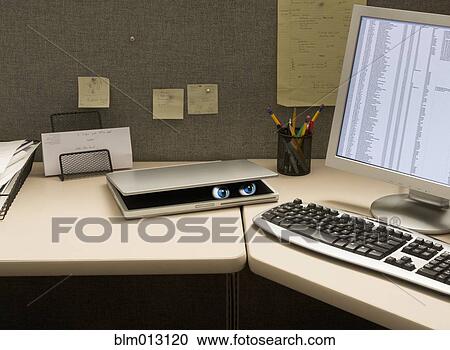 Eyes peering from laptop on desk View Large Photo Image Stock Image - Eyes peering from laptop on desk. Fotosearch