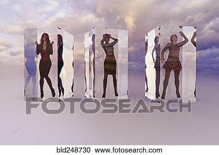Frustrated women in suspended animation in clouds View Large Photo Image Stock Image - Frustrated women in suspended animation in clouds. Fotosearch