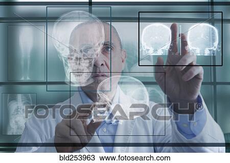 Hispanic doctor using virtual computer screen View Large Photo Image Stock Image - Hispanic doctor using virtual computer screen. Fotosearch