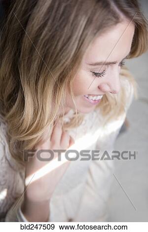 Laughing Caucasian woman View Large Photo Image Stock Photo - Laughing Caucasian woman. Fotosearch