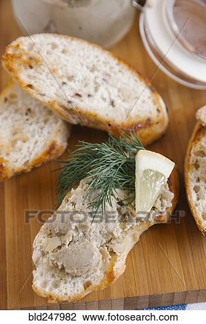 Liver paste on slice of bread View Large Photo Image Stock Image - Liver paste on slice of bread. Fotosearch