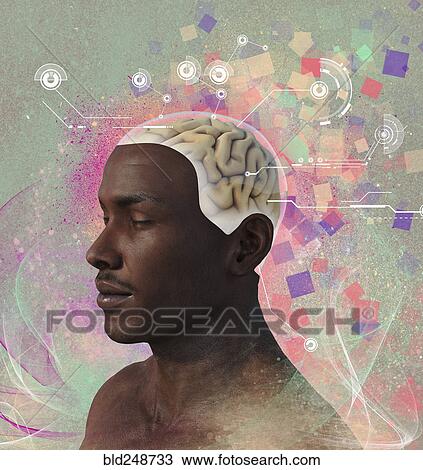 Man with artificial intelligence brain View Large Photo Image Stock Image - Man with artificial intelligence brain. Fotosearch