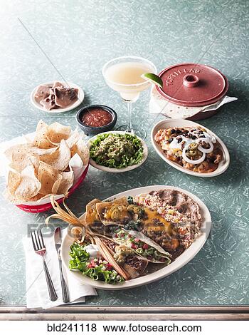 Stock Photo - Meal at Mexican restaurant. Fotosearch