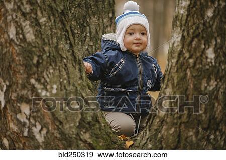 Middle Eastern baby boy climbing tree View Large Photo Image Stock Photo - Middle Eastern baby boy climbing tree. Fotosearch