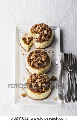 Miniature cheesecakes on tray with forks View Large Photo Image Stock Image - Miniature cheesecakes on tray with forks. Fotosearch