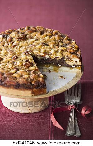 Pie on tray missing slice View Large Photo Image Stock Photograph - Pie on tray missing slice. Fotosearch