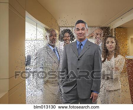 Pixilated business people View Large Photo Image Stock Image - Pixilated business people. Fotosearch