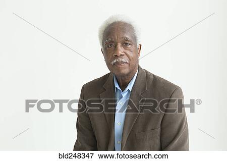 Stock Photo - Portrait of a older Black man. Fotosearch