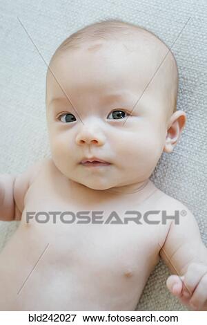 Portrait of Mixed Race baby girl View Large Photo Image Stock Photo - Portrait of Mixed Race baby girl. Fotosearch
