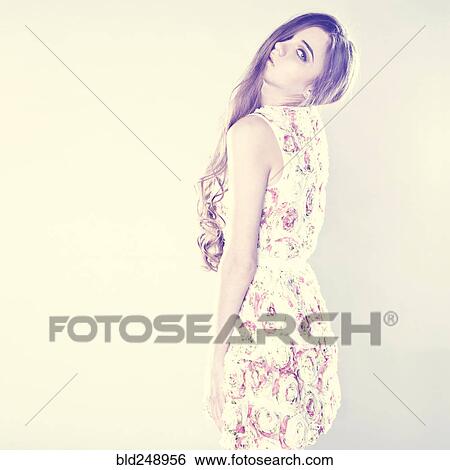 Portrait of pensive Caucasian teenage girl View Large Photo Image Stock Photograph - Portrait of pensive Caucasian teenage girl. Fotosearch