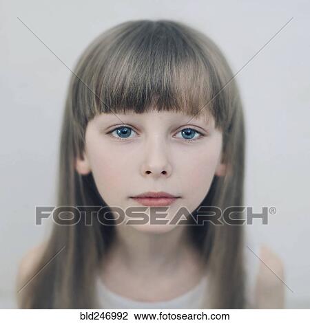 Portrait of serious Caucasian girl View Large Photo Image Stock Image - Portrait of serious Caucasian girl. Fotosearch