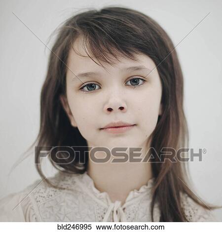 Portrait of serious Caucasian girl View Large Photo Image Stock Photography - Portrait of serious Caucasian girl. Fotosearch