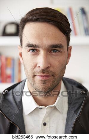 Portrait of serious Caucasian man View Large Photo Image Stock Photography - Portrait of serious Caucasian man. Fotosearch