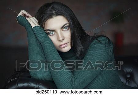 Portrait of serious Caucasian woman View Large Photo Image Stock Image - Portrait of serious Caucasian woman. Fotosearch