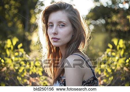 Portrait of serious Caucasian woman View Large Photo Image Stock Photograph - Portrait of serious Caucasian woman. Fotosearch