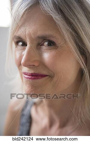 Portrait of smiling Caucasian woman View Large Photo Image Picture - Portrait of smiling Caucasian woman. Fotosearch
