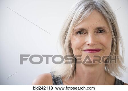Portrait of smiling Caucasian woman View Large Photo Image Stock Photo - Portrait of smiling Caucasian woman. Fotosearch