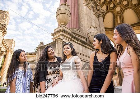 Portrait of smiling Hispanic girls View Large Photo Image Stock Photograph - Portrait of smiling Hispanic girls. Fotosearch