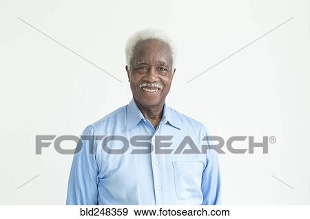 Portrait of smiling older Black man View Large Photo Image Stock Photo - Portrait of smiling older Black man. Fotosearch