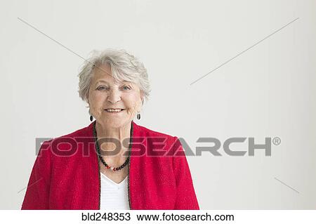 Portrait of smiling older Caucasian woman View Large Photo Image Stock Image - Portrait of smiling older Caucasian woman. Fotosearch