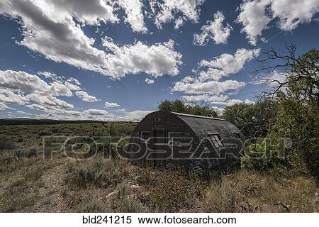 Remote Quonset Hut Stock Photography Bld241215 Fotosearch