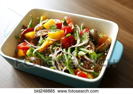 Stock Photography - Salad in casserole dish. Fotosearch