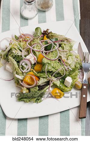 Salad on plate View Large Photo Image Picture - Salad on plate. Fotosearch