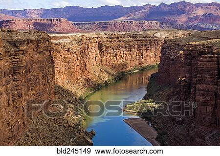 Scenic view of canyon river View Large Photo Image Stock Photo - Scenic view of canyon river. Fotosearch
