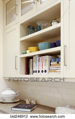 Shelves in domestic kitchen View Large Photo Image Stock Image - Shelves in domestic kitchen. Fotosearch