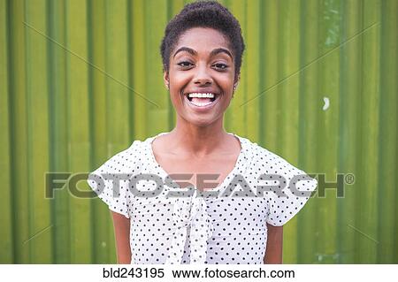 Stock Photography - Smiling African American woman. Fotosearch