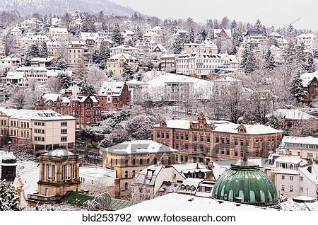 Snow in cityscape, Baden Baden, Baden-Wurttemberg, Germany View Large Photo Image Stock Image - Snow in cityscape, Baden Baden, Baden-Wurttemberg, Germany. Fotosearch