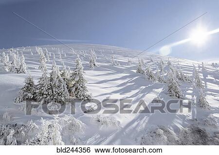 Snow on sunny mountain View Large Photo Image Stock Photograph - Snow on sunny mountain. Fotosearch