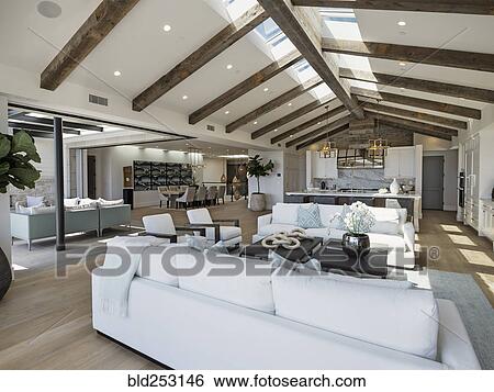 Stock Photograph - Sofas in luxury livingroom. Fotosearch