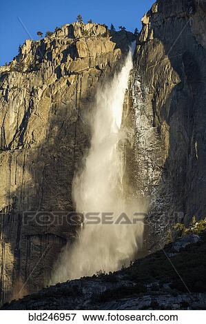Stock Photo - "Yosemite Falls waterfall, Yosemite, California, United States". Fotosearch