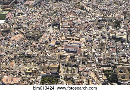 Picture - Aerial view of Spanish city. Fotosearch