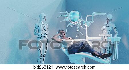 Android women watching robot perform dentistry on woman View Large Photo Image Stock Image - Android women watching robot perform dentistry on woman. Fotosearch
