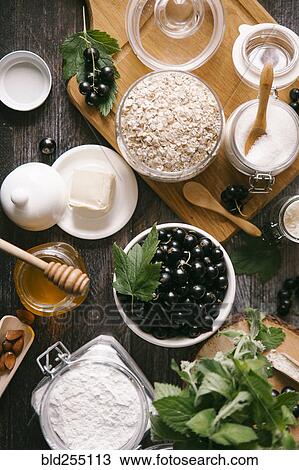 Stock Image - Baking ingredients. Fotosearch