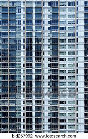 Stock Image - Balconies on modern apartment building. Fotosearch