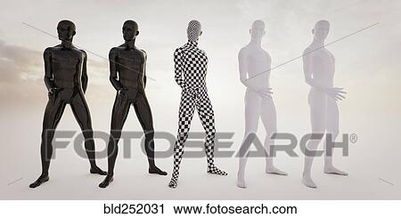 "Black, white and checkered men" View Large Photo Image Stock Image - "Black, white and checkered men". Fotosearch