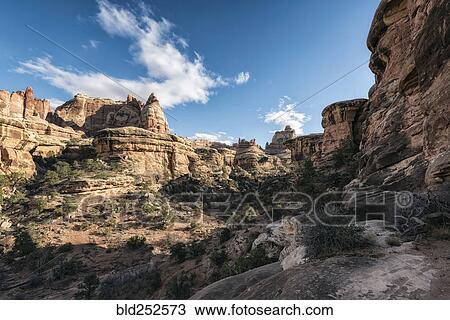 "Blue sky over canyon in Moab, Utah, United States" View Large Photo Image Stock Image - "Blue sky over canyon in Moab, Utah, United States". Fotosearch