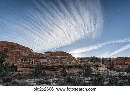 Stock Photograph - "Blue sky over desert, Moab, Utah, United States". Fotosearch