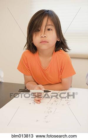 Chinese boy writing on paper View Large Photo Image Stock Image - Chinese boy writing on paper. Fotosearch